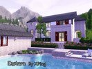 Sims 3 — Eastern1 by XPing2 — This is a eastern style house with fantastic view of landscape and a garage. Inside, It has