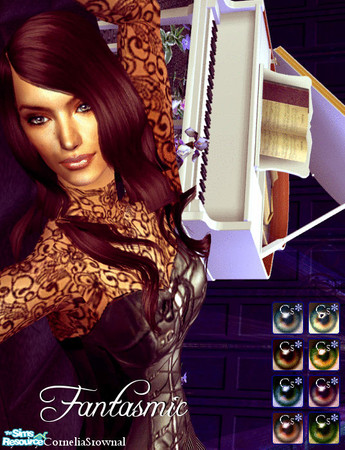 Sims 2 — Fantasmic by CorneliaSrownal — Set of colorful eyes to make your Sims look more realistic. Enjoy!
