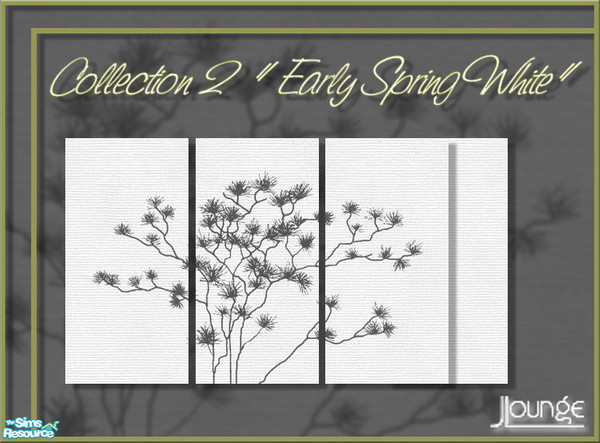 Sims 2 — Early Spring 2 - set by JLounge — It was in the early Spring I made this collection. The set contains 4 walls: a