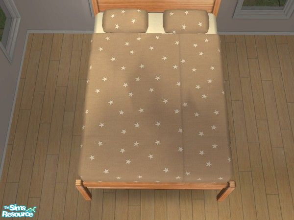 Sims 2 — Mix \'n\' Match bedding - Bethbrownstarbedding by bethbrit — A brown bedding with small stars design. Nice for