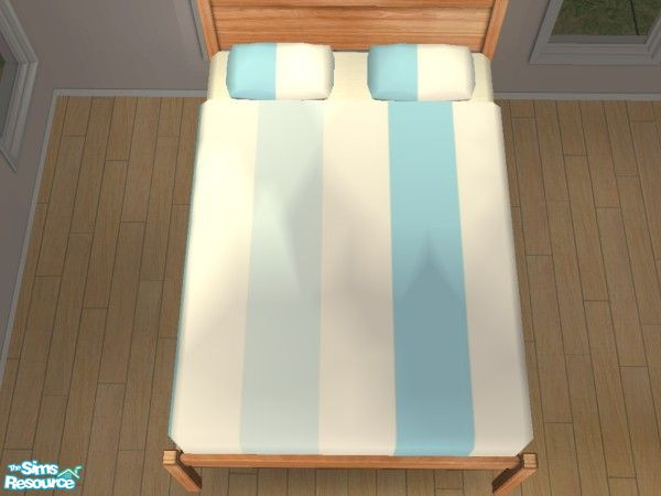 Sims 2 — Mix \'n\' Match bedding - Bethbluestripebedding by bethbrit — Different coloured bold blue stripes. Nice in