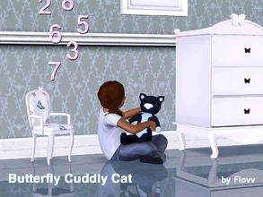 Sims 3 — Butterfly Cuddly Cat  by Flovv — A pretty lovely cuddly cat.