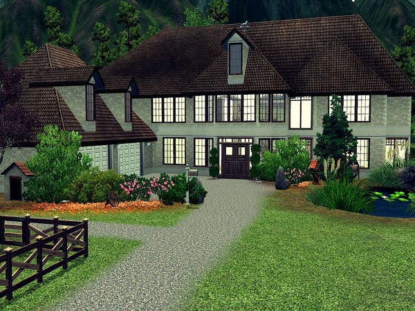 Sims 3 — Miya  by YunaRyou2 — A lovely mansion with great garden and many space for your horses. You may need