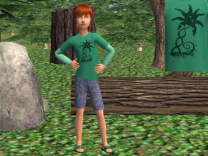 Sims 2 — CM Outfit Set - palm tree by zaligelover2 — Whole outfit for CM.