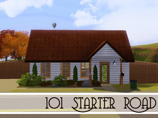 Sims 3 — 101 Starter Rd by sims_freak_2008 — This 1 bedroom and 1 bath with a nice patio in the back is perfect for a new