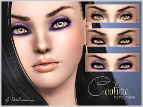 Sims 3 — Couture Eyeliner by Pralinesims — New eyeliner for your sims! Your sims will love their new look ;) - Fits with