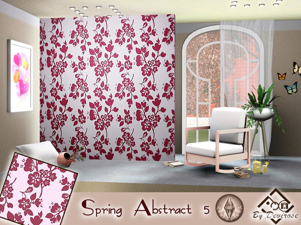 Sims 3 — Spring Abstract 5 by Devirose — The triumph of the colors of Spring! Flowers and harmonious lines. Created with