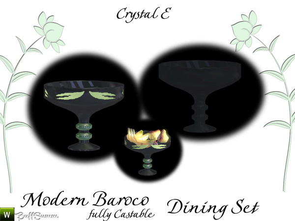 Sims 3 — Modern Baroco Crystal E by BuffSumm — Part of the Diningroom-Set *Modern Baroco*