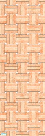 Sims 2 — Studio K Basketweave Marble - Peach by StudioKhagerks — A combination of Studio K signature- and lighter-colored