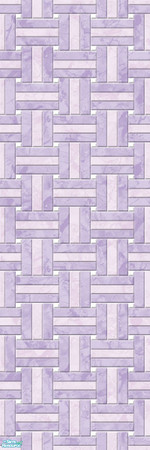 Sims 2 — Studio K Basketweave Marble - Lavender by StudioKhagerks — A combination of Studio K signature- and