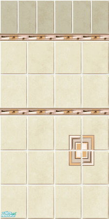 Sims 2 — Tile Set HG 002 - Wall 3b by lolote — It comes from the game Hotel Giant