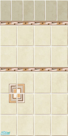 Sims 2 — Tile Set HG 002 - Wall 3a by lolote — It comes from the game Hotel Giant