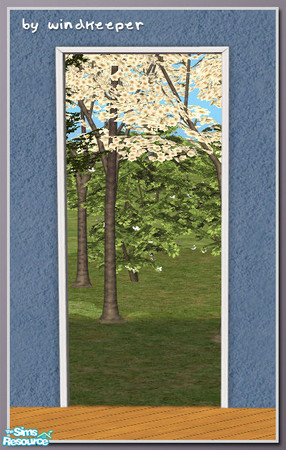 Sims 2 — Diana door arch 1tile diag by Windkeeper — Diagonal version of Diana door arch 1tile. Requires that file to