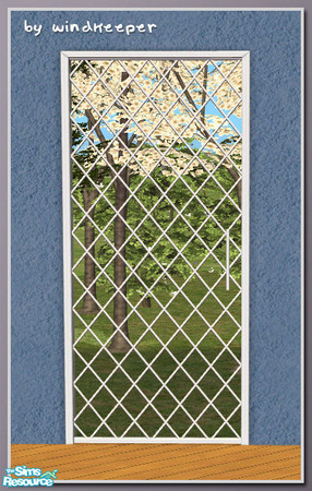 Sims 2 — Diana door 1tile no glass diag by Windkeeper — Diagonal version of Diana door 1tile no glass. Requires that file