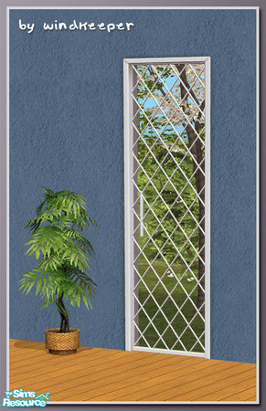 Sims 2 — Diana door 1tile no glass by Windkeeper — Linked to Diana main window from Diana Windows - Part 1 for colors and