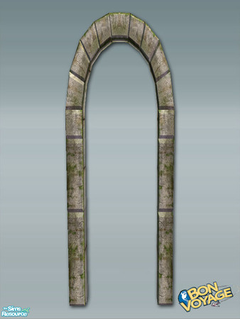 Sims 2 — Maya Build Extras - Single Arch by Shakeshaft — Part of a set of Archways and Arched Windows to match the Maya
