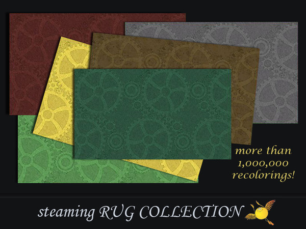 Sims 3 — evi Steaming Rug Collection3 by evi — Part of a set of steampunk rugs which can add to your sims interior decor.