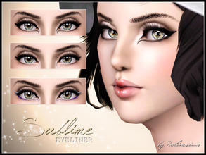 Sims 3 — Sublime Eyeliner by Pralinesims — New eyeliner for your sims! Your sims will love their new look ;) - Fits with