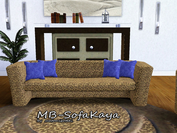 Sims 3 — MB-SofaKaya by matomibotaki — MB-SofaKaya, classic modern sofa, 3x1 large, recolorable, new mesh, by