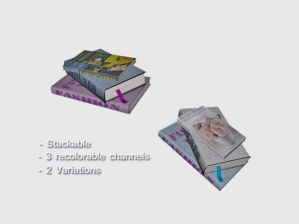 Sims 3 — Ung999 - Decor Book Set 10  by ung999 — Ung999 - Decor Book Set 10 - PileOfBooks @ TSR