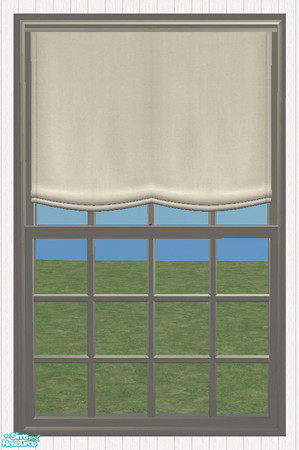 Sims 2 — Long Roman Blind 2tile by simtomatic — To match the Beach House plain windows.