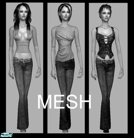 Sims 2 — Michelle Everyday Set - Mesh Nikisatez05 Afbody2 0710 by nikisatez05 — 