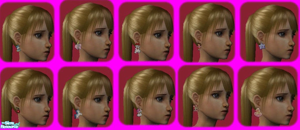Sims 2 — Child earrings set by milla184 — Don\'t forget to download the mesh! i hope that you like its! :) Click on the