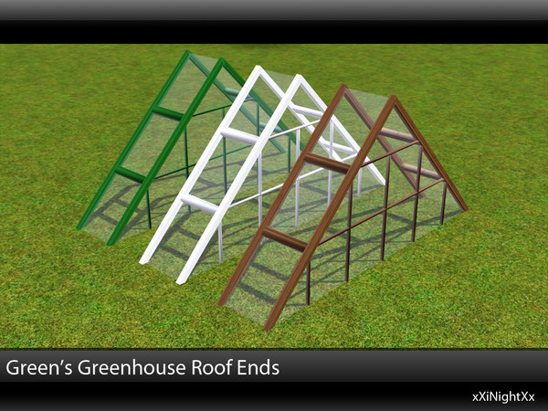 Sims 3 — Green's Greenhouse Roof Ends by xiNightXx2 — This object is a fence. In order to put it in the air, you mist