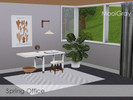 Sims 3 — Spring Office by MooiGray — A modern office needs a graphic print, a solid foundation desk, and a few fun