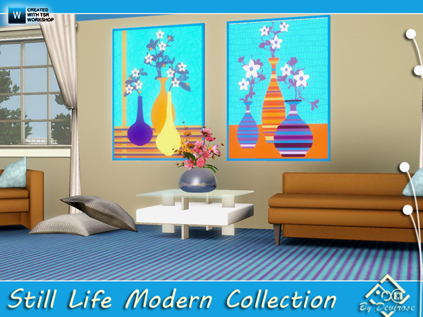 Sims 3 — Still Life Modern Collection by Devirose — Two fabulous paintings modern, fresh, colorful, for a bright rooms.