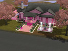 Sims 3 — Pretty in Pink - Colour Collection by AnnaGob1232 — This very girly, very pink house will bring even the most