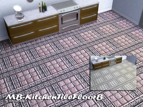 Sims 3 — MB-KitchenTileFloorB by matomibotaki — MB-KitchenTileFloorB, matching floor tile to MB-KitchenTileB, with 2