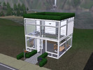 Sims 3 — The Cube (with spiral staircase) by Grijze_Pilion — Simple, modern, and quite cubical. That's how you would