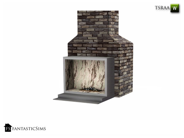 Sims 3 — Edmond Living Room Fireplace by fantasticSims — Modern and stylish Edmond Living Room Fireplace FS 