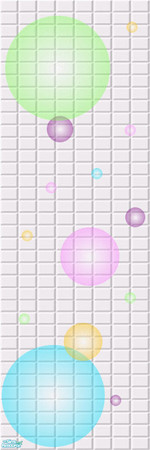 Sims 2 — Multi Bubble Tiles - 1 by Illandrya — Part of the fourth in a series of novelty bathroom tiles. You can never