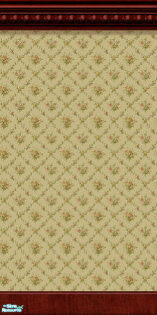 Sims 2 — Plain Wall Floral Bouquet by Henwen — A wall perfect for the interior of your haunted houses.