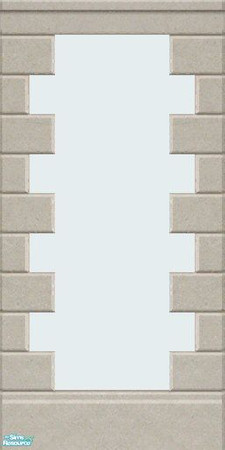 Sims 2 — Maxis Match Paste Stucco Wall by Helenloki — Maxis Match Paste Stucco Wall with Quoining.