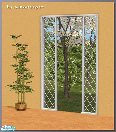 Sims 2 — Diana door arch no glass by Windkeeper — Linked to Diana main window for colors and requires that file to work.