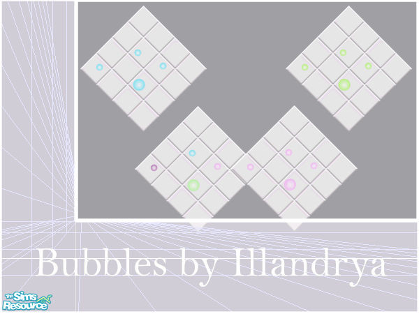 Sims 2 — Bubble Floor Tiles by Illandrya — Matching floors for my series of bubble bathroom tiles. You can never have too
