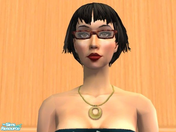 Sims 2 — Basic Eyeglasses - Brown Weave by Magical Metamorphosis — Please do not re-upload.