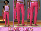 Sims 3 — Teen Designer Slacks-Female by terriecason — Finery at its best. Ages: Teen Gender: Female Clothing Category: