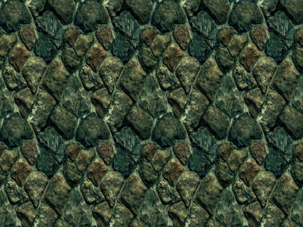 Sims 2 — Stone Wall Set 2 - 2B by zaligelover2 — Another rock wall.