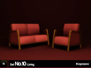 Sims 3 — Koposov Set No.10 Living by koposov — Small set for the living room that includes a loveseat and a chair.