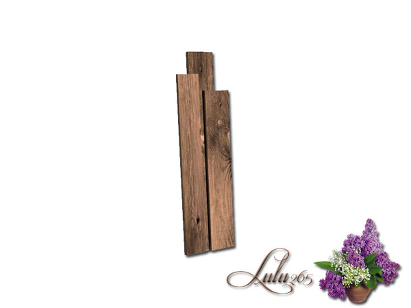Sims 3 — Summer Garden Decor Planks by Lulu265 — Part of the Summer garden Set. CAStable Please do not clone, copy or re