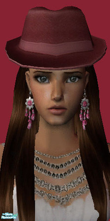 Sims 2 — red hat by milla184 — you can find the mesh at modthesims2 (and more recolors if you want...)