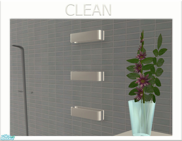 Sims 2 — Clean - Triple Wall Light by linegud — A triple wall light with chrome sidings.