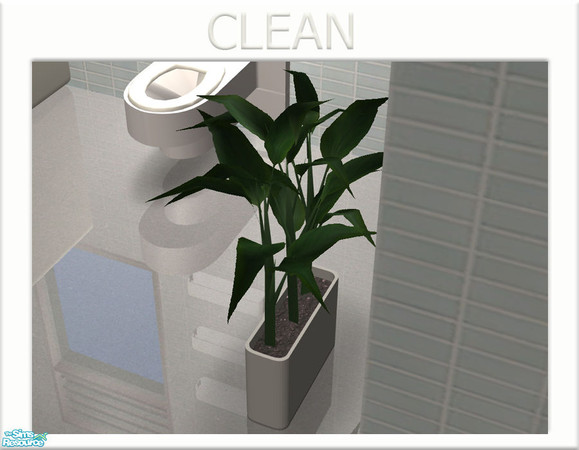 Sims 2 — Clean - Floor Plant by linegud — A floor plant with a nice round cornered pot.