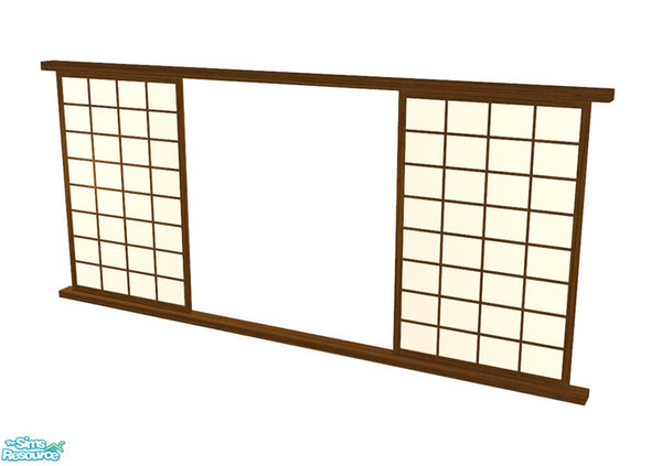 Sims 2 — Asia Livingroom - Door Panels by Murano — Door panels made of wood and paper.
