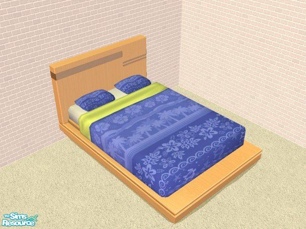 Sims 2 — GoForFink Summer Bedding Set - Goforfink Beddinghawaii3 by GoForFink — Hawaiian style bedding for your sims in
