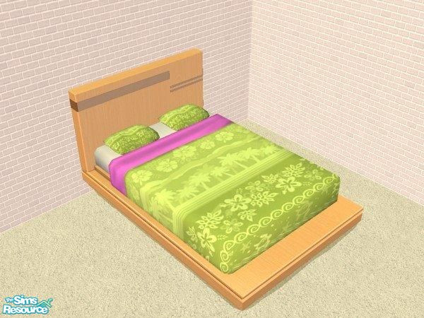 Sims 2 — GoForFink Summer Bedding Set - Goforfink Beddinghawaii1 by GoForFink — Hawaiian style bedding for your sims in
